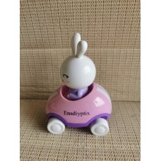 Ensdiyptix Adventures Little Buggy Vehicle Preschool Toy for Ages 3 and Up (Rabbit in Helicopter)