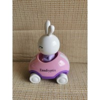 Ensdiyptix Adventures Little Buggy Vehicle Preschool Toy for Ages 3 and Up (Rabbit in Helicopter)